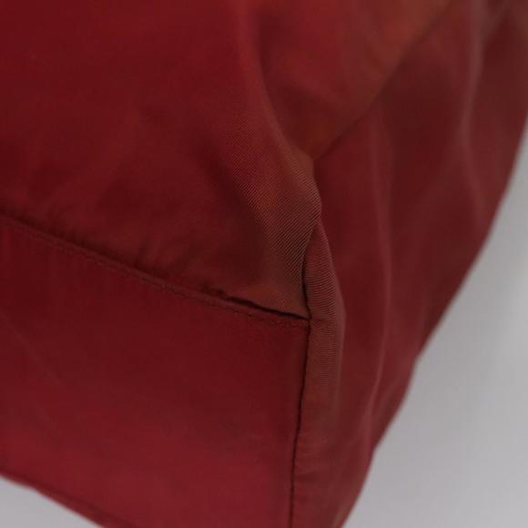 PRADA Hand Bag Nylon Red Silver Auth ar13253 - Picture 16 of 16